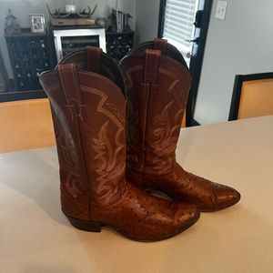 Vintage Nocona Lizard Boots Incredible Condition size 12 D